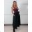 Sukňa dlhá dámska (S/M/L ONE SIZE) TALIANSKA MÓDA IMM25M8019/DU S/M/L čierna