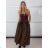 Sukňa dlhá dámska (S/M/L ONE SIZE) TALIANSKA MÓDA IMM25M8019/DU S/M/L hnedá