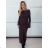 Šaty úpletové s rolákom dlhý rukáv dámsky (S/M/L ONE SIZE) TALIANSKA MÓDA IMPLM2294330