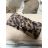 Čelenka zimná leopard dámska (ONE SIZE) BEST EMILIE  LIS25BD-355/DR ONE SIZE hnědá leopard