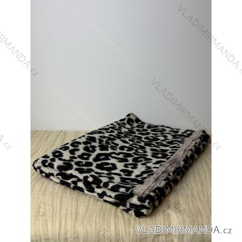 Šál jesenný zimný leopard dámsky (ONE SIZE) ) BEST EMILIE LIS25SH-1525/DUR ONE SIZE béžová