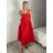 Šaty dlhé košeľové letné na ramienka dámske (S/M/L ONE SIZE) TALIANSKA MÓDA IMPBB25B25107