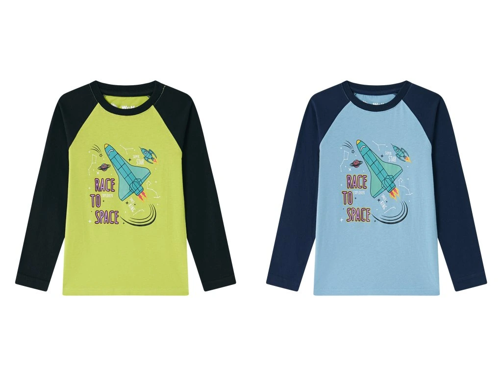 Tričko dlhý rukáv detské až dorast chlapčenské (104-134) WOLF S2531A/KUS