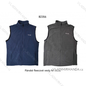 Vesta fleecová na zips bez rukávu pánska (M-3XL) WOLF B2356/KUS
