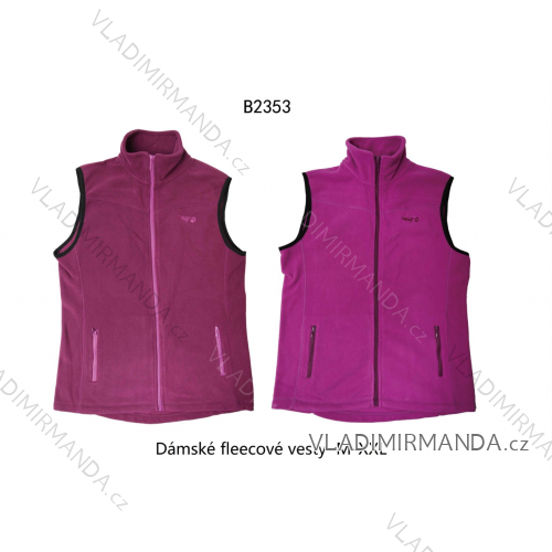 Vesta fleecová na zips bez rukávu dámska (M-2XL) WOLF B2353/KUS