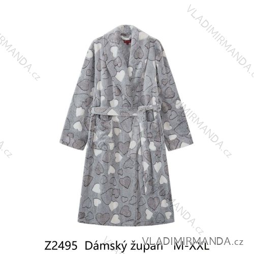 Župan dlhý rukáv dámsky (M-2XL) WOLF Z2495/KUS