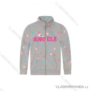 Mikina dlhý rukáv detská dievčenská (98-128) WOLF M2455/KUS