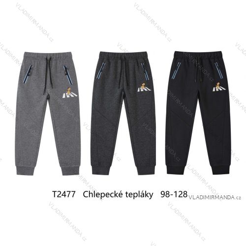 Tepláky dlhé detské chlapčenské (98-128) WOLF T2477/KUS