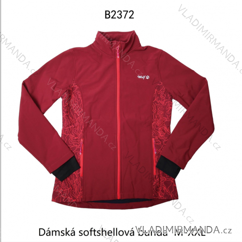 Bunda sofshellová dlhý rukáv na zips dámska (M-2XL) WOLF B2372/KUS