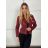 Bunda ekokoženková dlhý rukáv dámska (S/M ONE SIZE) TALIANSKA MÓDA IMD23709