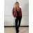 Bunda ekokoženková dlhý rukáv dámska (S/M ONE SIZE) TALIANSKA MÓDA IMD23709