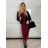 Bunda ekokoženková dlhý rukáv dámska (S/M ONE SIZE) TALIANSKA MÓDA IMD23709/DU S/M hnedá