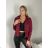 Bunda ekokoženková dlhý rukáv dámska (S/M ONE SIZE) TALIANSKA MÓDA IMD23709/DU S/M hnedá