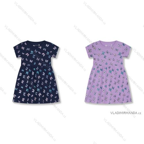 Šaty krátky rukáv detské až dorast dievčenské (104-134) WOLF S2514/KUS