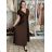 Šaty dlhé elegantný krátky rukáv dámske ANAPOLYS  (M/L/XL ONE SIZE) TALIANSKA MÓDA IM425893