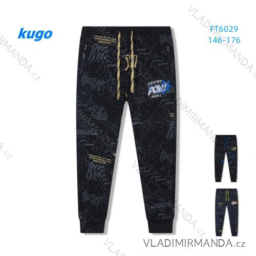 Tepláky dlhé teplé dorast chlapčenské (146-176) KUGO FT6029