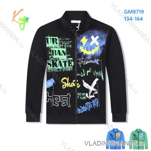 Mikina teplá dlhý rukáv dorast chlapčenská (134-164) KUGO GM8719