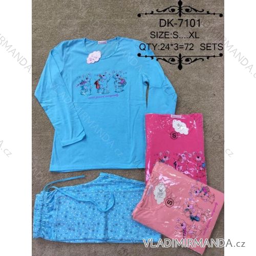 Pyžamo dlhé dámske (s-xl) VALERIE DREAM DK-7101
