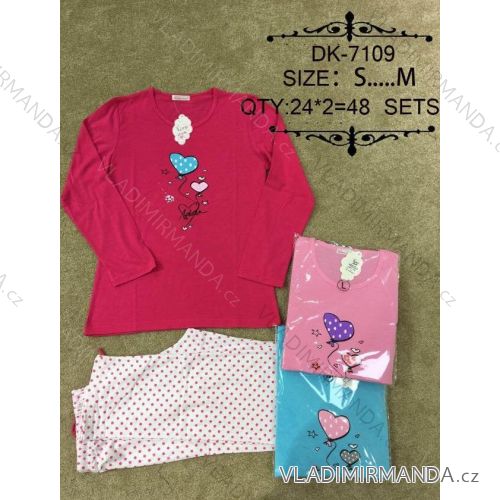 Pyžamo dlhé dámske (sm) VALERIE DREAM DK-7109
