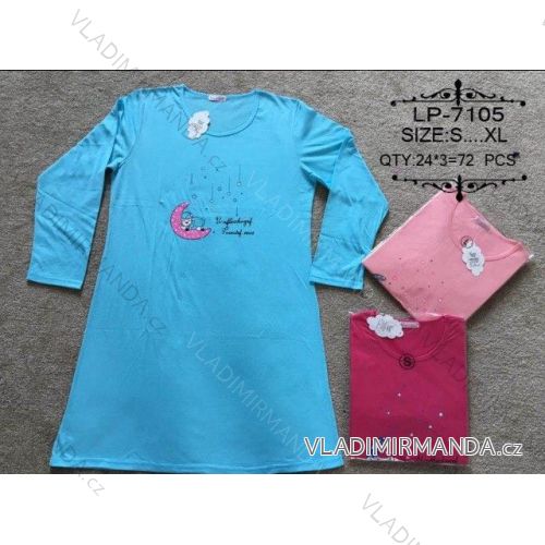 Košele nočné dlhý rukáv dámska (s-xl) VALERIE DREAM LP-7105