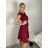 Šaty spoločenské krátky rukáv dámske (S/M/L ONE SIZE) TALIANSKA MODA IMSP255945