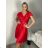 Šaty spoločenské krátky rukáv dámske (S/M/L ONE SIZE) TALIANSKA MODA IMSP255945