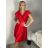 Šaty spoločenské krátky rukáv dámske (S/M/L ONE SIZE) TALIANSKA MODA IMSP255945