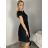 Šaty spoločenské krátky rukáv dámske (S/M/L ONE SIZE) TALIANSKA MODA IMSP255945