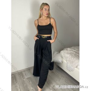 Nohavice dlhé s opaskom dámske LOLA (S/M/L ONE SIZE) TALIANSKA MODA IM324055