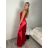 Šaty elegantné spoločenské dlhé na ramienka dámske MONA (S/M/L ONE SIZE) TALIANSKA MÓDA IM3251122