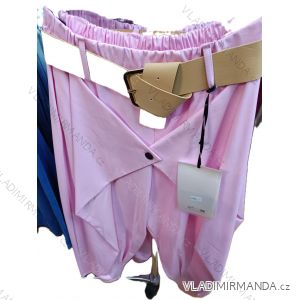 Nohavice elegantné s opaskom dámske (S/M/L ONE SIZE) TALIANSKA MÓDA IMSM26012