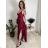 Šaty dlhé elegantné na ramienka dámske AMANDA  (S/M ONE SIZE) TALIANSKA MODA IM323022