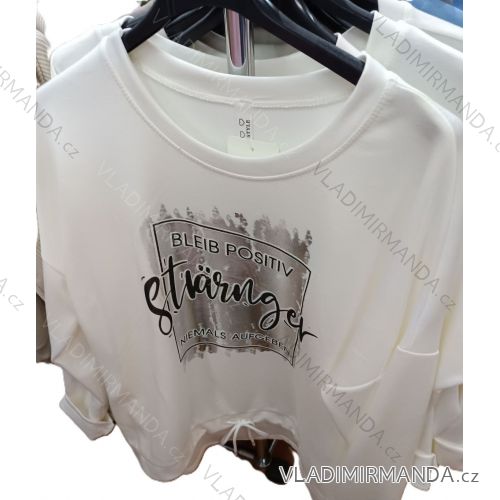 Tričko teplé dlhý rukáv dámske (S/M/L ONE SIZE) TALIANSKA MÓDA IMSM26027