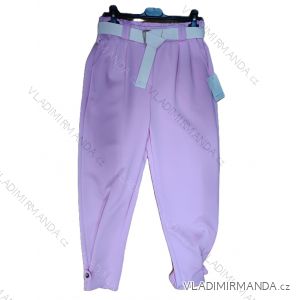 Nohavice elegantné s opaskom dámske (S/M/L ONE SIZE) TALIANSKA MÓDA IMSM26030