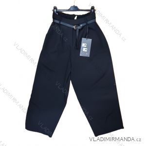 Nohavice elegantné s opaskom dámske (S/M/L ONE SIZE) TALIANSKA MÓDA IMSM26036