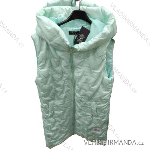 Vesta slabá s kapucňou bez rukávu dámska (S/M/L ONE SIZE) TALIANSKA MÓDA IMSM26040
