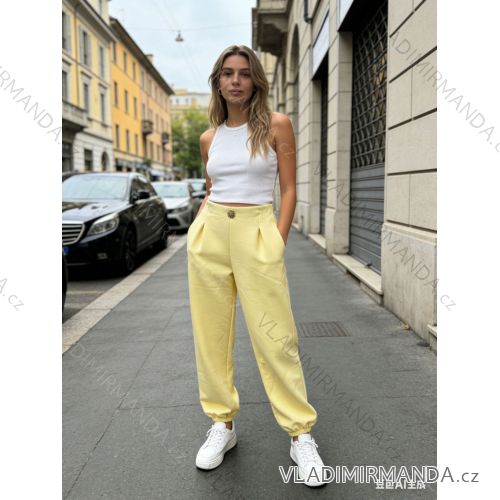 Tepláky elegantné dámske nadrozmer (44/46/48 ONE SIZE) TALIANSKA MÓDA IM426009