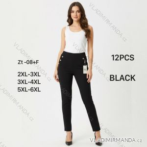Nohavice dlhé elegantné dámske nadrozmer (2XL/3XL - 3XL/4XL - 5XL/6XL) MIEGO MIE26ZT08F