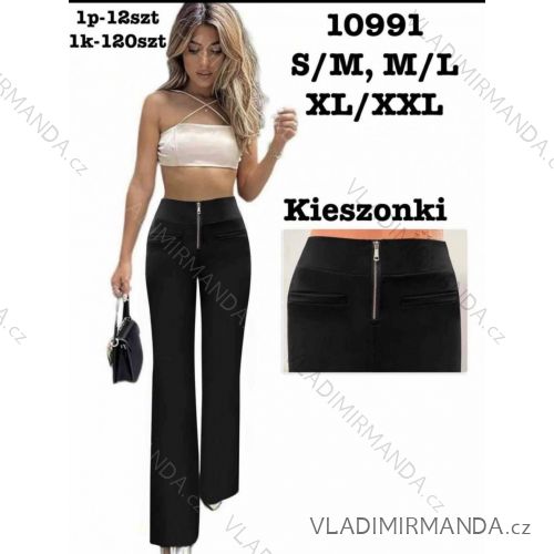 Nohavice dlhé elegantné dámske nadrozmer (S/M - M/L - XL/2XL) MIEGO MIE2610991