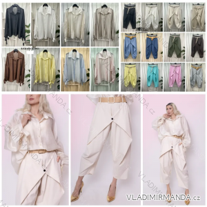 Nohavice elegantné trojštvrťové 3/4 krátke dámske (S/M/L ONE SIZE) TALIANSKA MÓDA IMPLI2651840