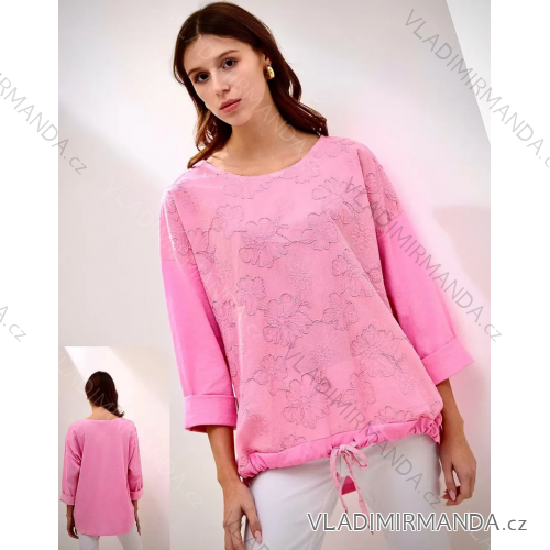 Tunika sťahovací dlhý rukáv dámska (S/M/L ONE SIZE) TALIANSKA MÓDA IMPLI2617031