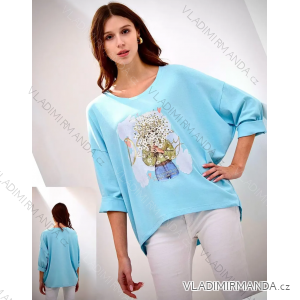 Tunika 3/4 dlhý rukáv dámska (S/M/L ONE SIZE) TALIANSKA MÓDA IMPLI2690591