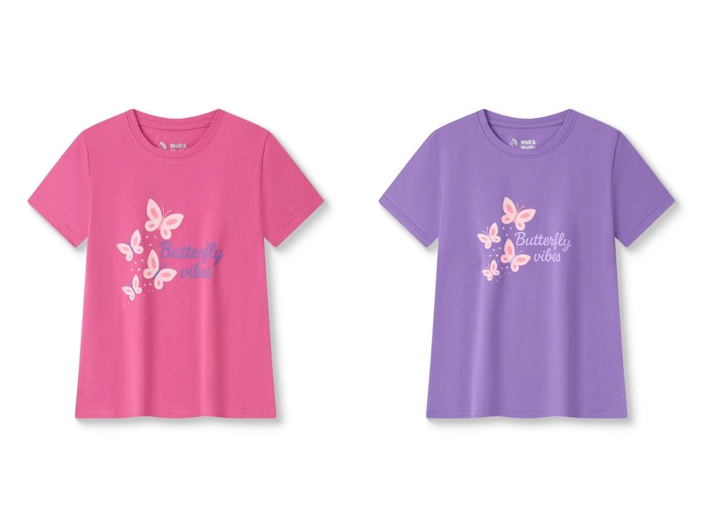 Tričko krátky rukáv detské až dorast dievčenské (116-146) WOLF S2611A