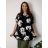 Šaty/tunika košeľová s opaskom krátky rukáv dámske FLOO (52/54/56 ONE SIZE) TALIANSKA MóDA IM3261112