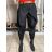 Nohavice voľnočasové trojštvrťové 3/4 krátke dámske nadrozmer (S/M/L ONE SIZE) TALIANSKA MÓDA IM426008