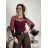 Body elegantný dlhý rukáv dámske (XS/S/M ONE SIZE) TALIANSKA MÓDA IMM25M44059