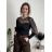 Body elegantný dlhý rukáv dámske (XS/S/M ONE SIZE) TALIANSKA MÓDA IMM25M44059