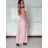 Šaty dlhé společenské na ramienka dámske ELSA (S/M ONE SIZE) TALIANSKA MÓDA IMPMD2643460