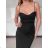 Šaty dlhé společenské na ramienka dámske MARIKA (S/M ONE SIZE) TALIANSKA MÓDA IMPMD2645764
