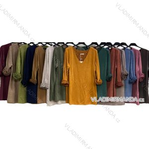 Tunika teplá dlhý rukáv dámska (S/M/L ONE SIZE) TALIANSKA MÓDA IMC26032